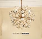 Lotus Flower Crystal Chandelier-6 Colours - Reflect Lighting