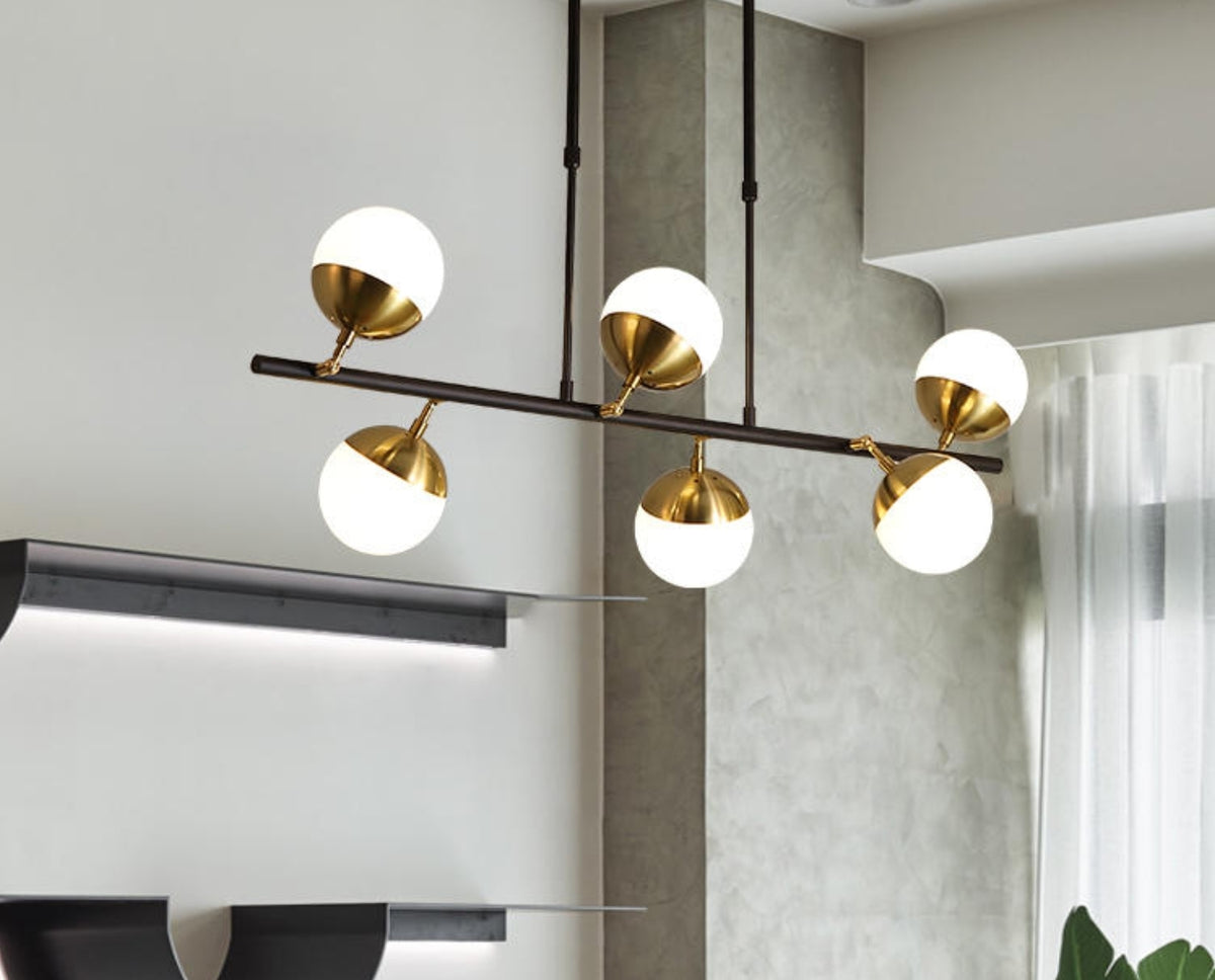Jeri 6 Light Sputnik Chandelier - Reflect Lighting