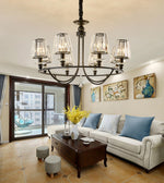 Black Zellers Crystal Shaded Chandelier - Reflect Lighting