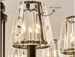 Black Zellers Crystal Shaded Chandelier - Reflect Lighting