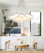 Glass Led Lights Chandelier- Multicolored/Clear - Reflect Lighting