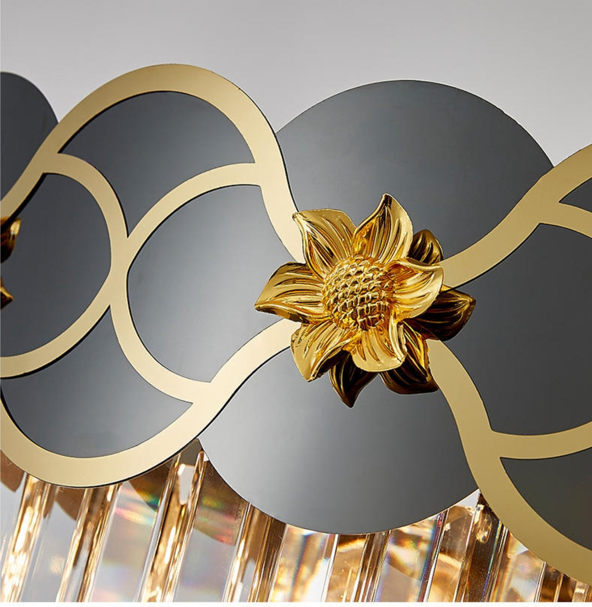 Orchard Chandelier Golden Lisianthus - Round/Rectangle - Reflect Lighting