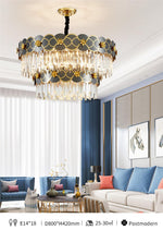 Orchard Chandelier Golden Lisianthus - Round/Rectangle - Reflect Lighting