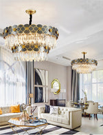 Orchard Chandelier Golden Lisianthus - Round/Rectangle - Reflect Lighting