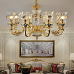 Drewett Gold Premium Chandelier - Reflect Lighting