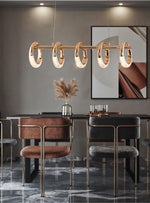 Swinson Rose Gold Led Ring Chandelier - Reflect Lighting