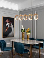 Swinson Rose Gold Led Ring Chandelier - Reflect Lighting