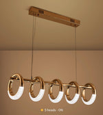 Swinson Rose Gold Led Ring Chandelier - Reflect Lighting