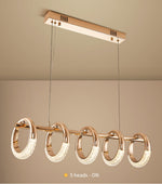 Swinson Rose Gold Led Ring Chandelier - Reflect Lighting