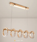 Swinson Rose Gold Led Ring Chandelier - Reflect Lighting