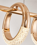 Swinson Rose Gold Led Ring Chandelier - Reflect Lighting