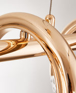 Swinson Rose Gold Led Ring Chandelier - Reflect Lighting