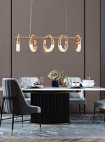 Swinson Rose Gold Led Ring Chandelier - Reflect Lighting