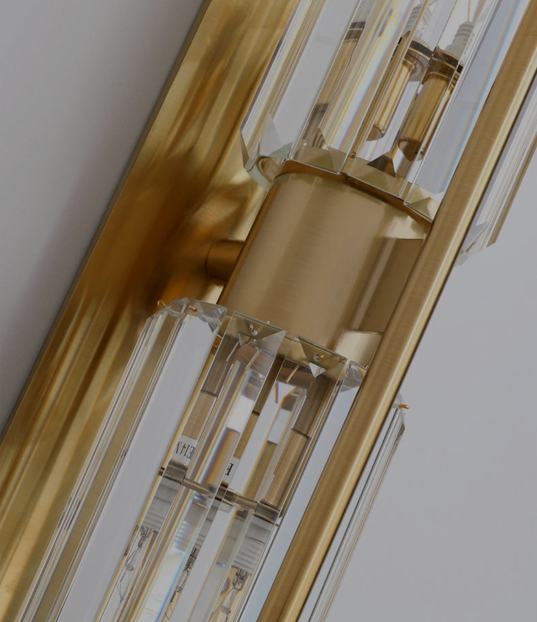 Bambini Gold Crystal Wall Light - 2 Shapes - Reflect Lighting