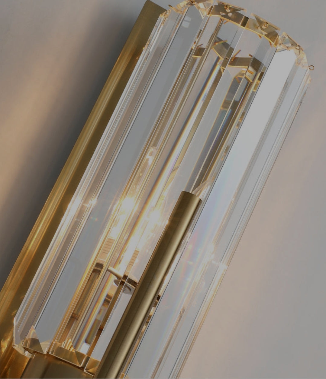 Bambini Gold Crystal Wall Light - 2 Shapes - Reflect Lighting