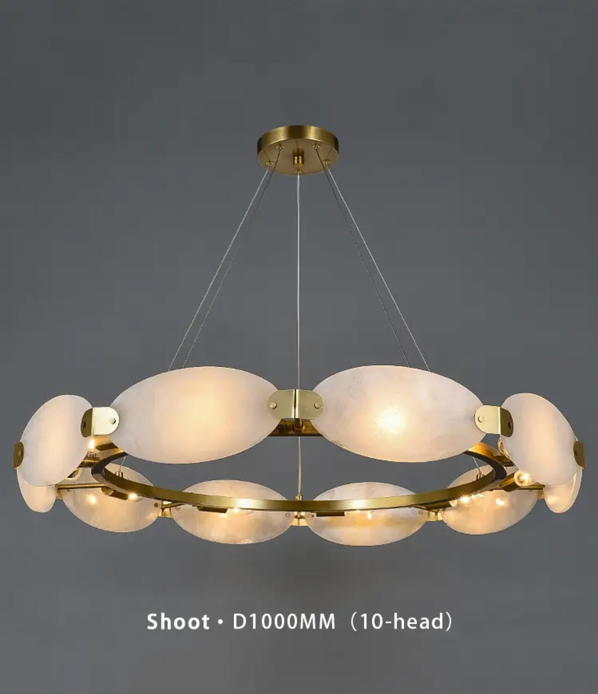 Eubanks Copper Marble Chandelier