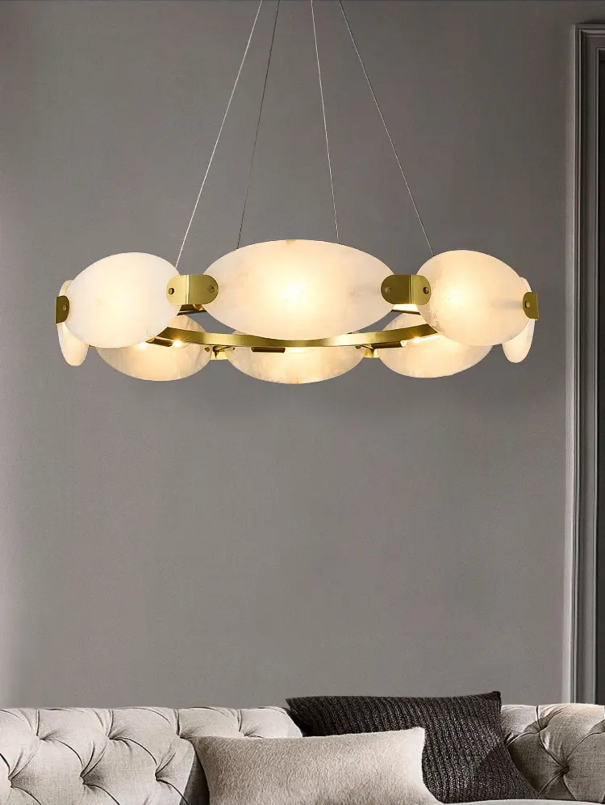 Eubanks Copper Marble Chandelier