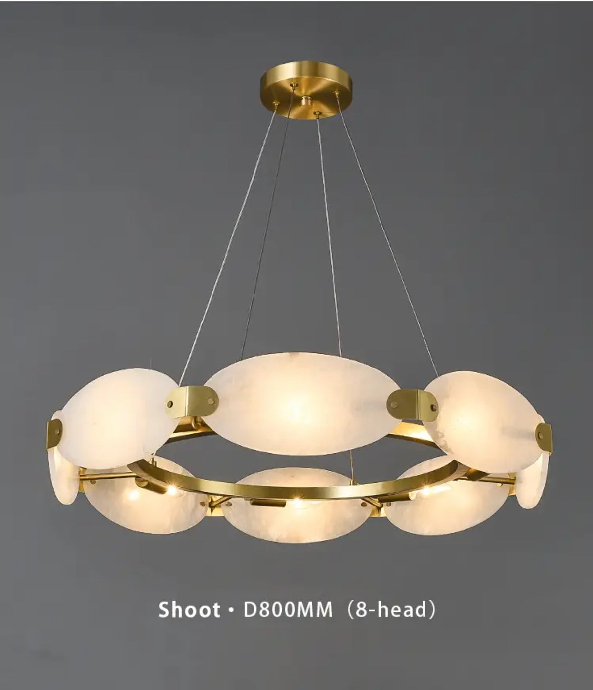 Eubanks Copper Marble Chandelier