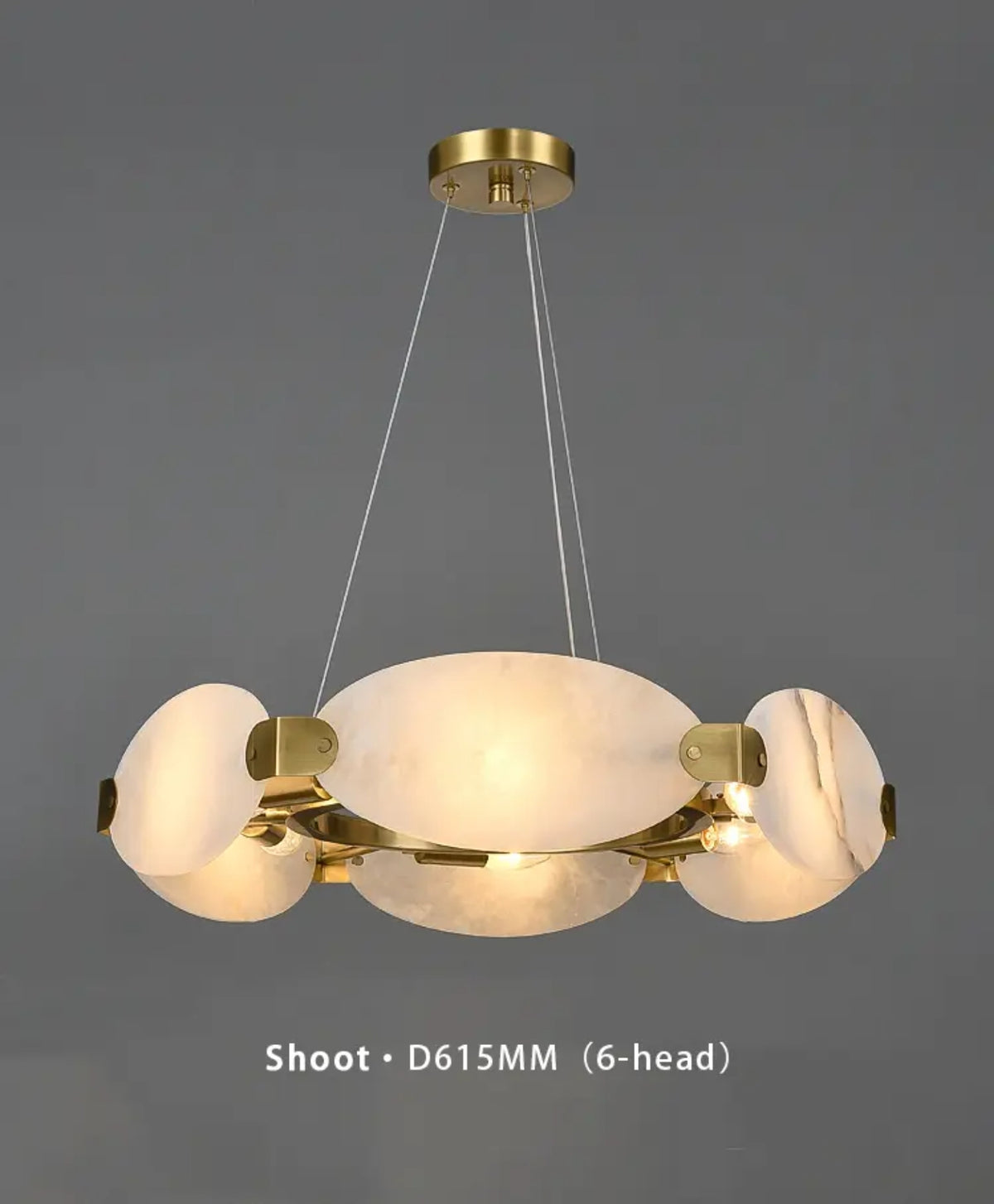 Eubanks Copper Marble Chandelier