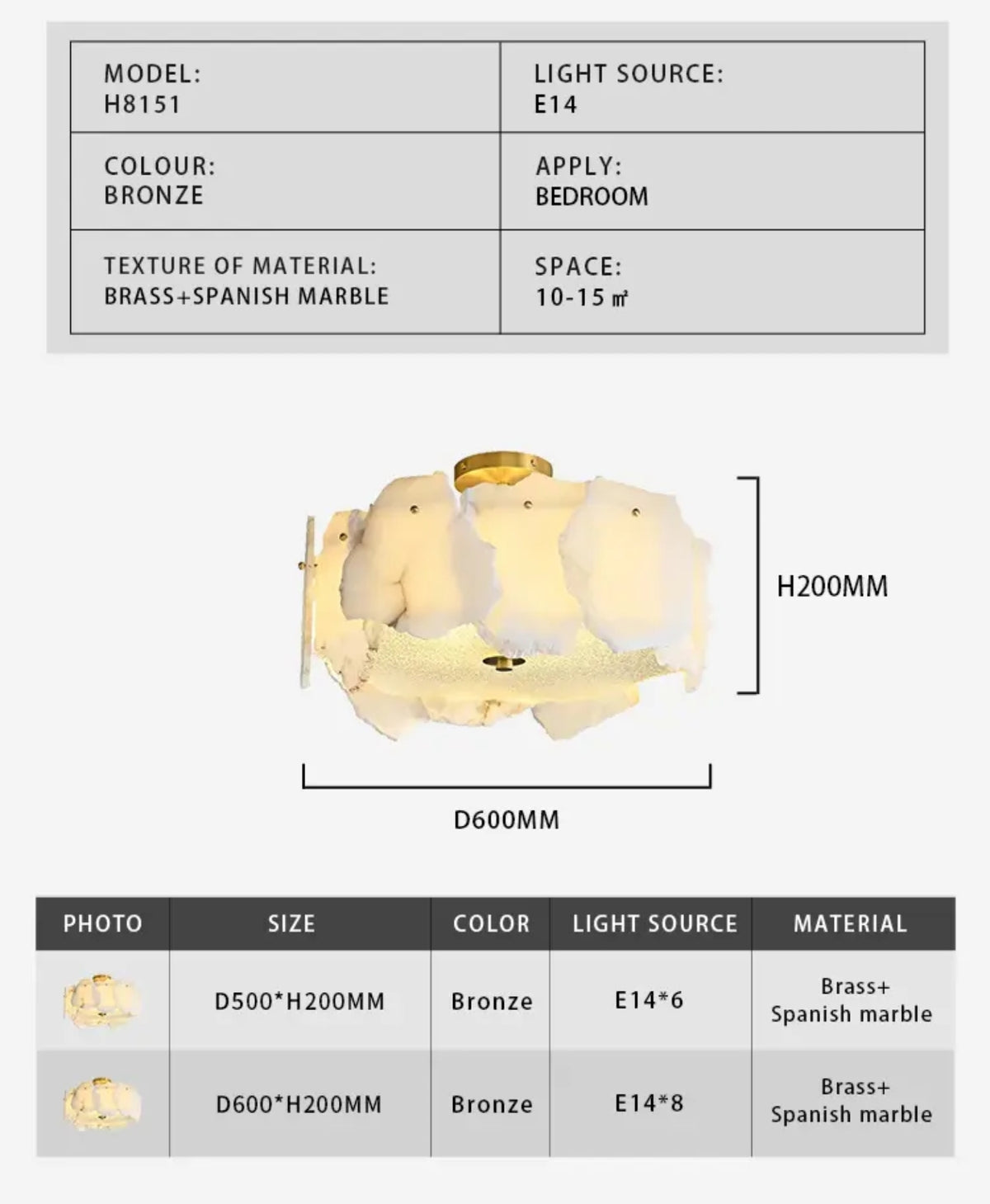 Lafitte Copper Ceiling Light