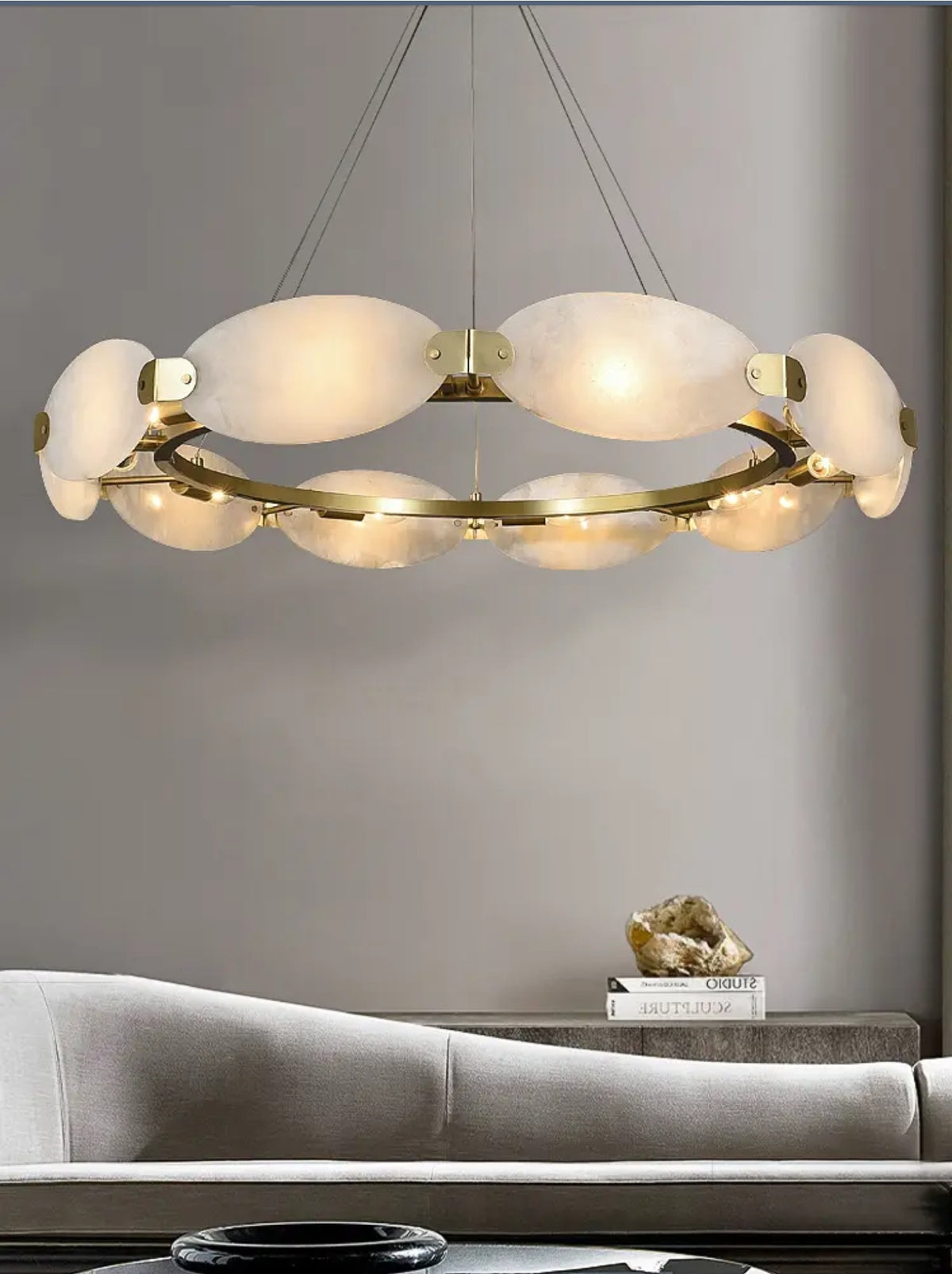 Eubanks Copper Marble Chandelier