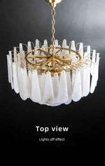 Lalma Copper Marble Chandelier