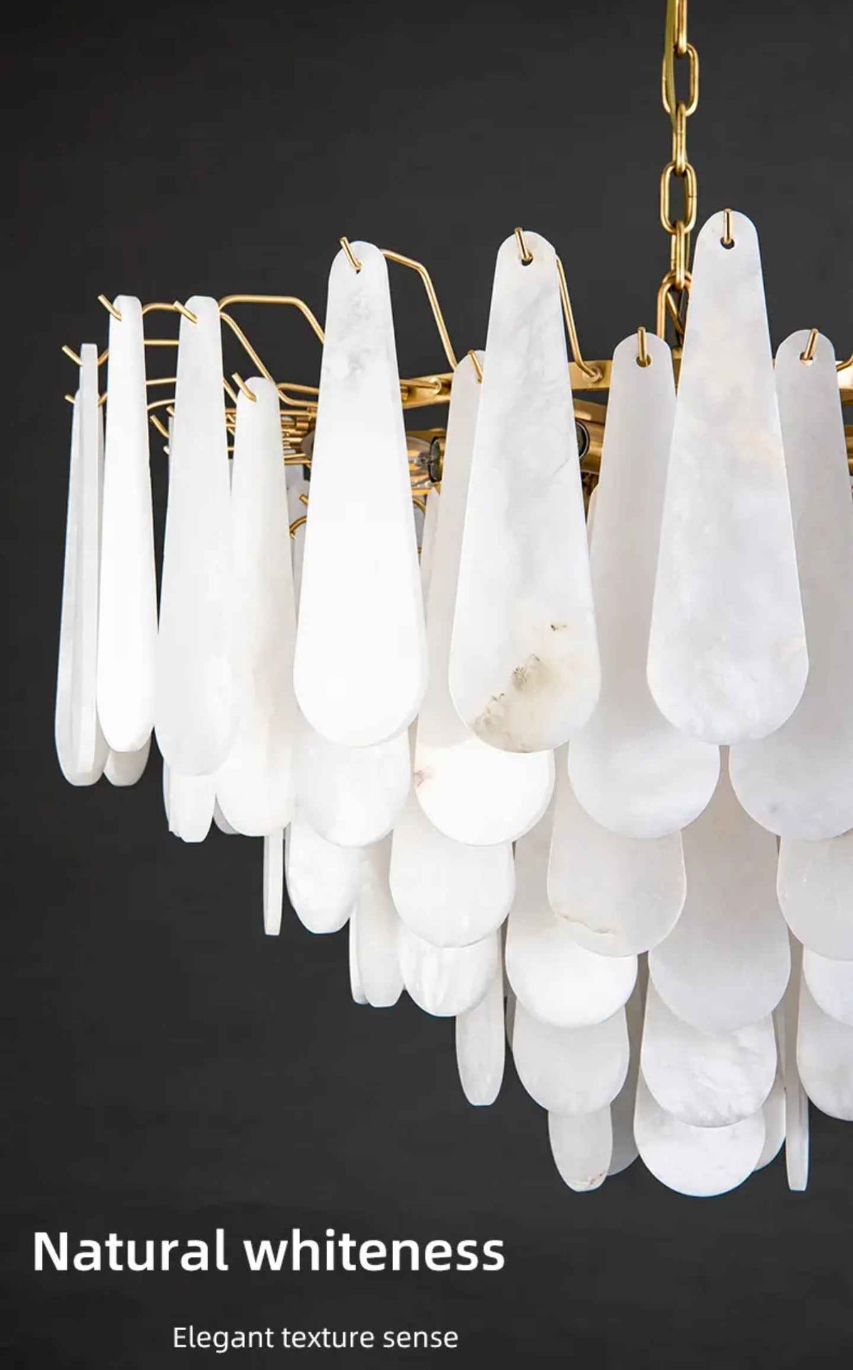 Lalma Copper Marble Chandelier