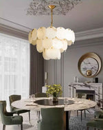Vredenburgh Marble Gold Chandelier