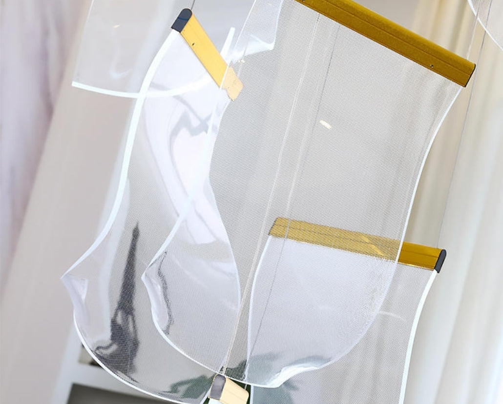 Bernadston Staircase Acrylic Chandelier- Colour & Brightness Changing - Reflect Lighting