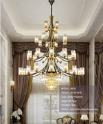 Hadleigh Dirksen Copper Gold Chandelier - Reflect Lighting