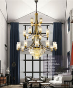 Hadleigh Dirksen Copper Gold Chandelier - Reflect Lighting