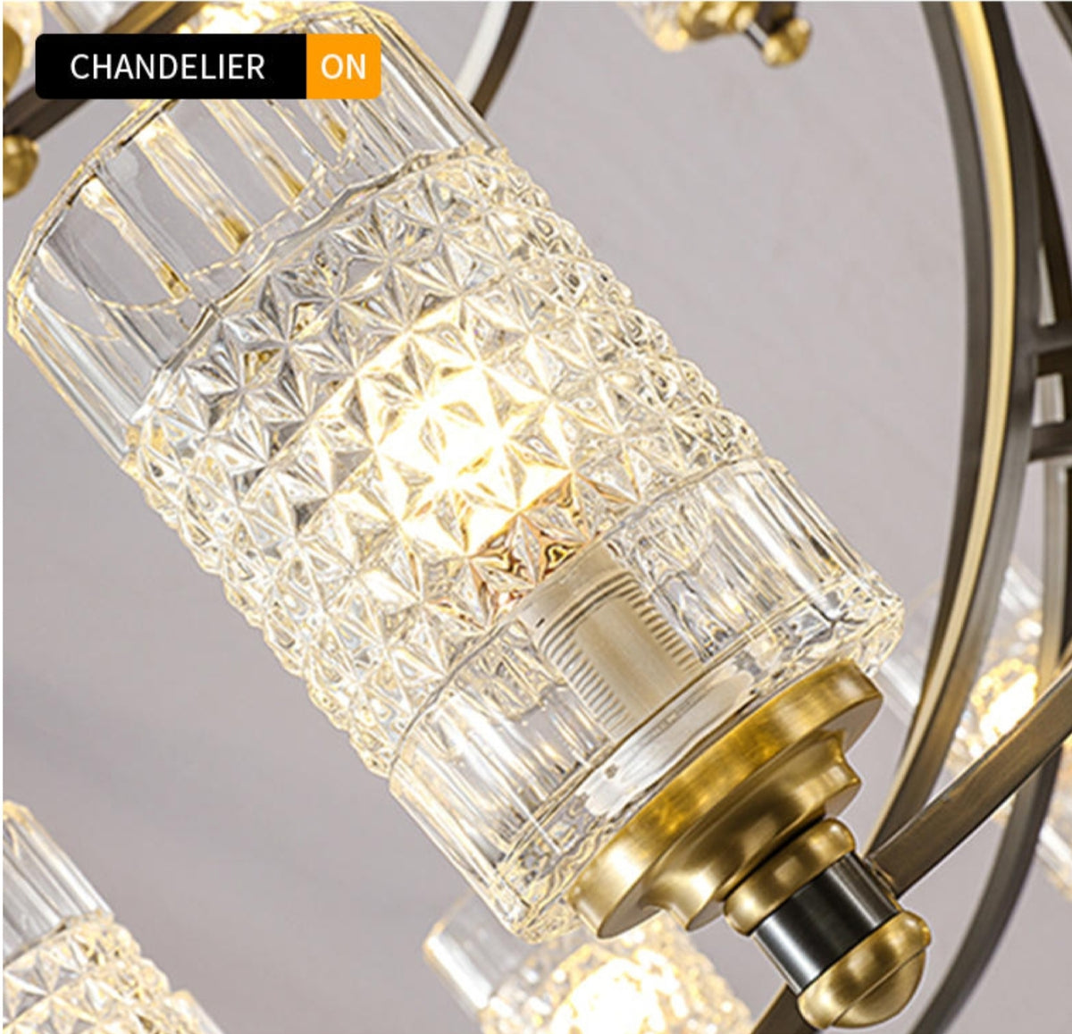 Hadleigh Dirksen Copper Gold Chandelier - Reflect Lighting