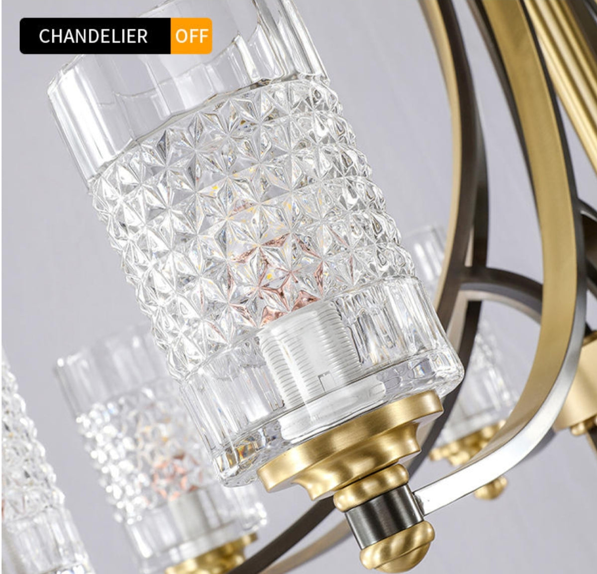 Hadleigh Dirksen Copper Gold Chandelier - Reflect Lighting