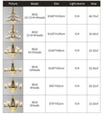 Hadleigh Dirksen Copper Gold Chandelier - Reflect Lighting