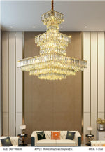 Aurora Mireia Gold Chandelier - Reflect Lighting