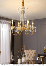 Aafko Eolia Gold Pearl Chandelier - Reflect Lighting