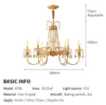 Aafko Eolia Gold Pearl Chandelier - Reflect Lighting