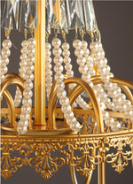Aafko Eolia Gold Pearl Chandelier - Reflect Lighting