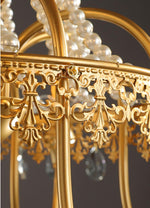 Aafko Eolia Gold Pearl Chandelier - Reflect Lighting