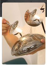 Chasse Lowther Staircase Chandelier- Smokey Grey, Cognac & Transparent - Reflect Lighting