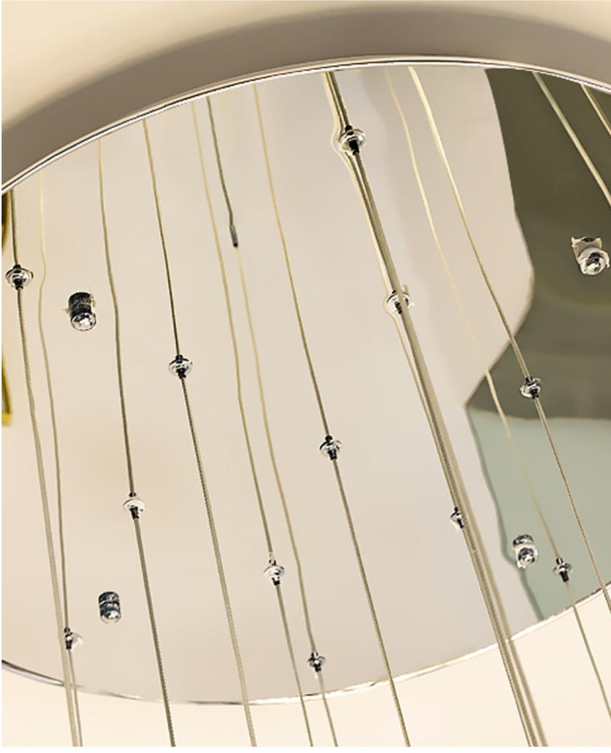 Chasse Lowther Staircase Chandelier- Smokey Grey, Cognac & Transparent - Reflect Lighting