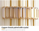 Marsily Copper Gold/Black Crystal Wall Lamp - Reflect Lighting