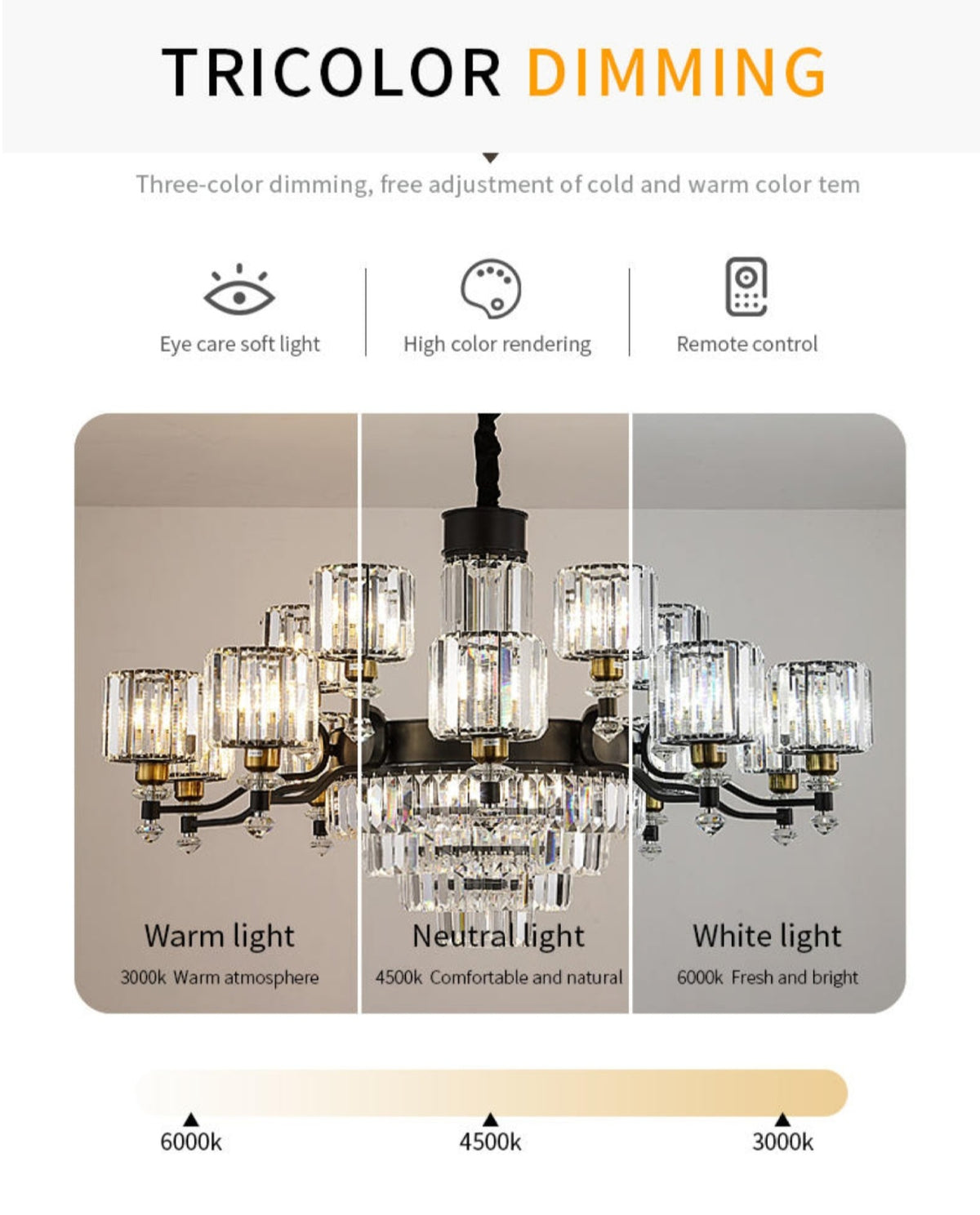 Boerner Boydston Gold/Black Crystal Chandelier - Reflect Lighting
