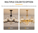 Boerner Boydston Gold/Black Crystal Chandelier - Reflect Lighting