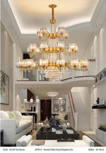 Boerner Boydston Gold/Black Crystal Chandelier - Reflect Lighting