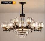 Boerner Boydston Gold/Black Crystal Chandelier - Reflect Lighting