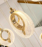 Priscila Coles Gold Staircase Chandelier - Colour & Brightness Changing