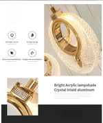 Priscila Coles Gold Staircase Chandelier - Colour & Brightness Changing