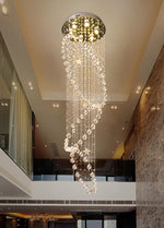 Babcock Long Crystal Glass Chandelier - Reflect Lighting