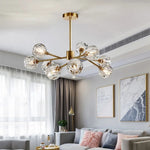 Cherry Tree Crystal Chandelier - Gold/Black - Reflect Lighting